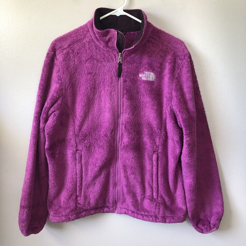 The North Face Women’s Plush Fleece Jacket in Magenta